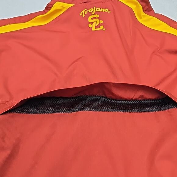 NIKE FIT STORM USC Trojans Windbreaker Jacket Sz S Pullover 1/4 Zip Activewear - Picture 5 of 10